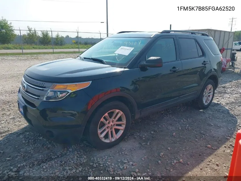 1FM5K7B85FGA62520 2015 Ford Explorer