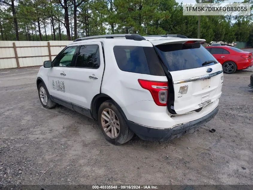 1FM5K7D8XFGB83055 2015 Ford Explorer Xlt