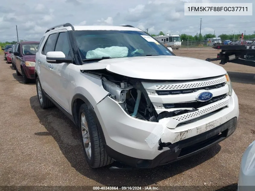 1FM5K7F88FGC37711 2015 Ford Explorer Limited