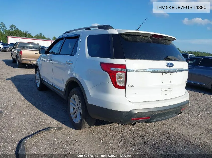 1FM5K8D87FGB14880 2015 Ford Explorer Xlt