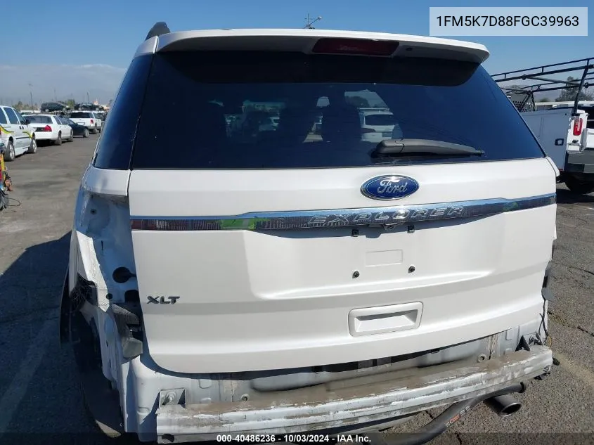 1FM5K7D88FGC39963 2015 Ford Explorer Xlt