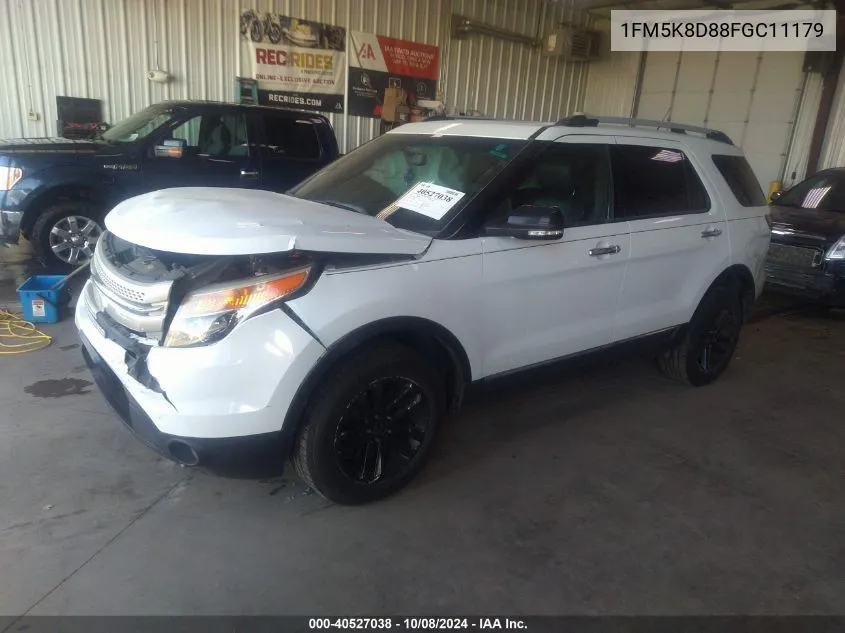 2015 Ford Explorer Xlt VIN: 1FM5K8D88FGC11179 Lot: 40527038