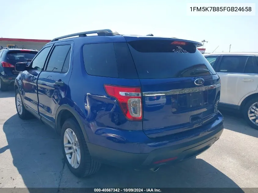 1FM5K7B85FGB24658 2015 Ford Explorer