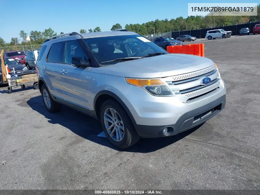 2015 Ford Explorer Xlt VIN: 1FM5K7D89FGA31879 Lot: 40580825