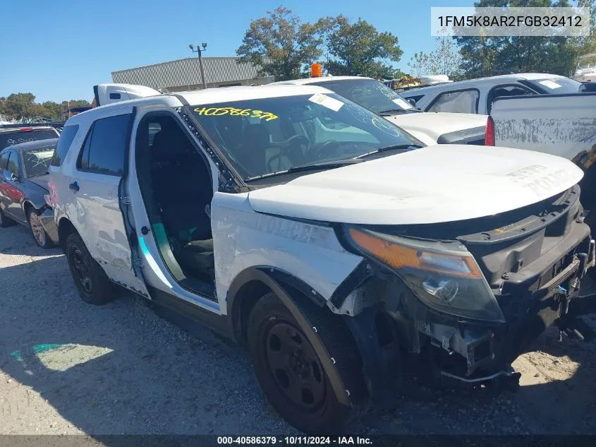 2015 Ford Utility Police Interceptor VIN: 1FM5K8AR2FGB32412 Lot: 40586379