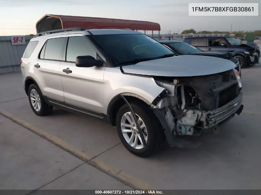 2015 Ford Explorer VIN: 1FM5K7B8XFGB30861 Lot: 40607272