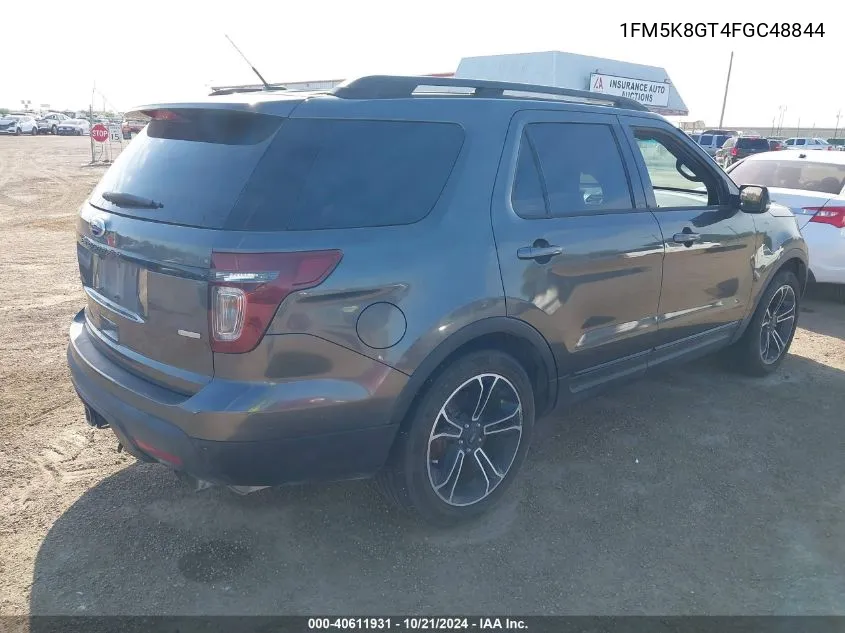 2015 Ford Explorer Sport VIN: 1FM5K8GT4FGC48844 Lot: 40611931