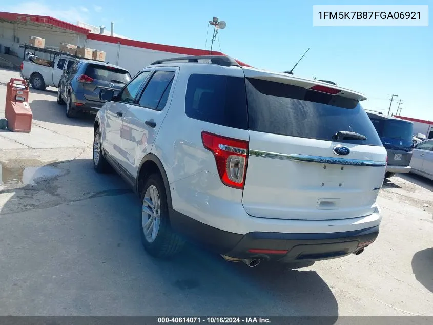 1FM5K7B87FGA06921 2015 Ford Explorer