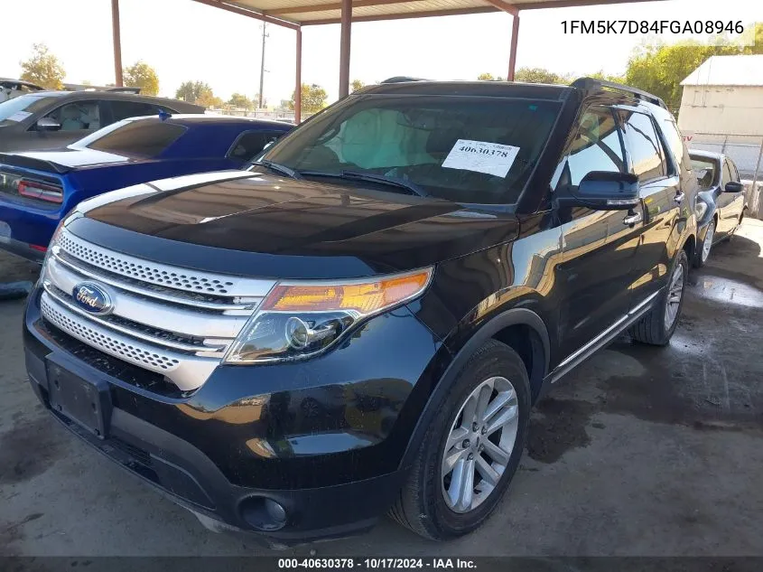 1FM5K7D84FGA08946 2015 Ford Explorer Xlt