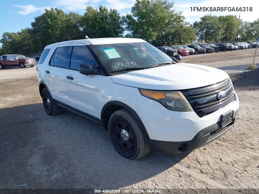 2015 Ford Explorer Police Interceptor VIN: 1FM5K8AR8FGA66318 Lot: 40633389