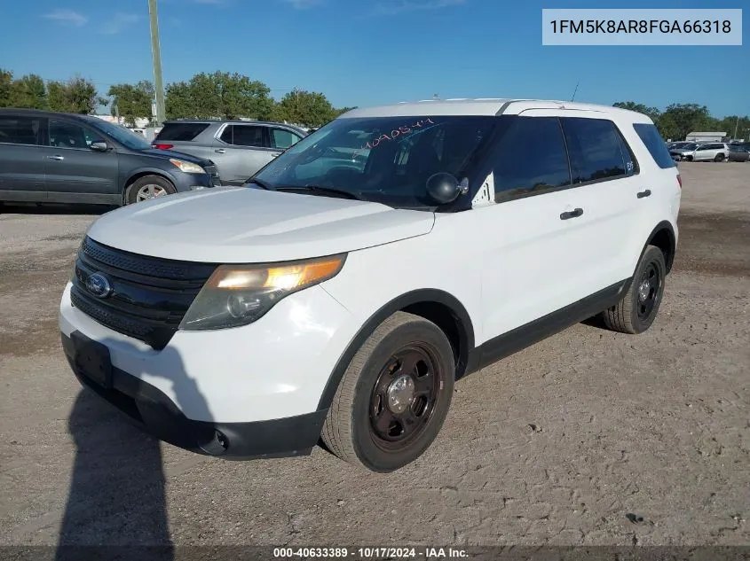 2015 Ford Explorer Police Interceptor VIN: 1FM5K8AR8FGA66318 Lot: 40633389