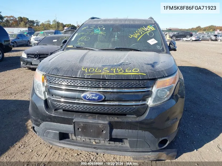 2015 Ford Explorer Limited VIN: 1FM5K8F86FGA71923 Lot: 40659860