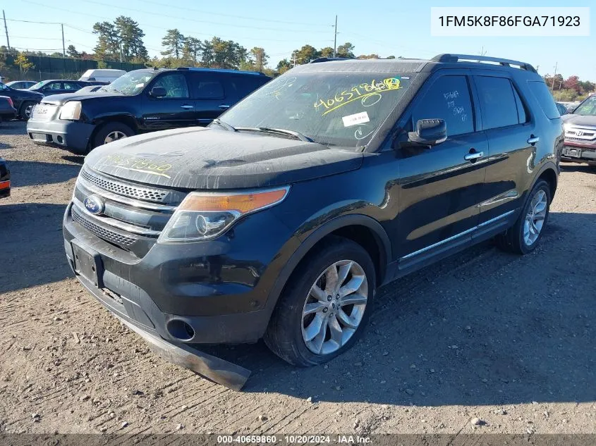 2015 Ford Explorer Limited VIN: 1FM5K8F86FGA71923 Lot: 40659860