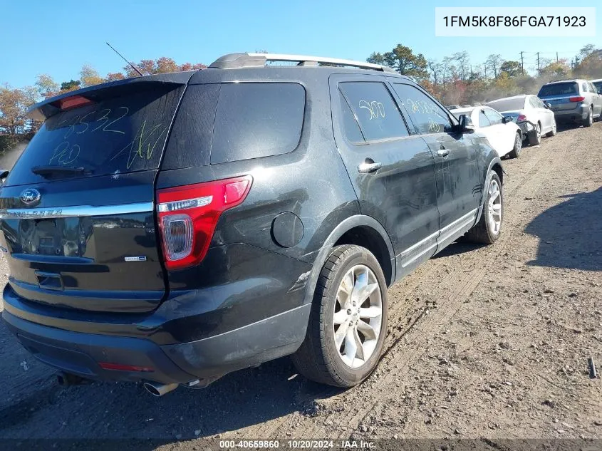 2015 Ford Explorer Limited VIN: 1FM5K8F86FGA71923 Lot: 40659860