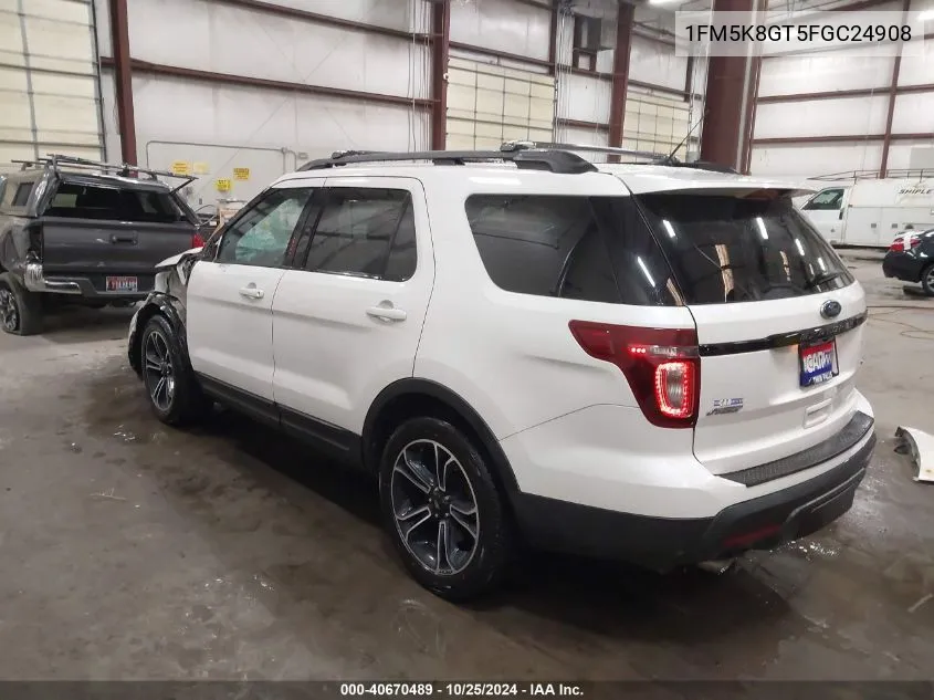 1FM5K8GT5FGC24908 2015 Ford Explorer Sport