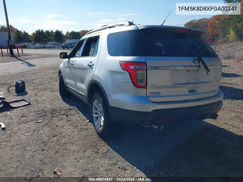 2015 Ford Explorer Xlt VIN: 1FM5K8D8XFGA00341 Lot: 40674857