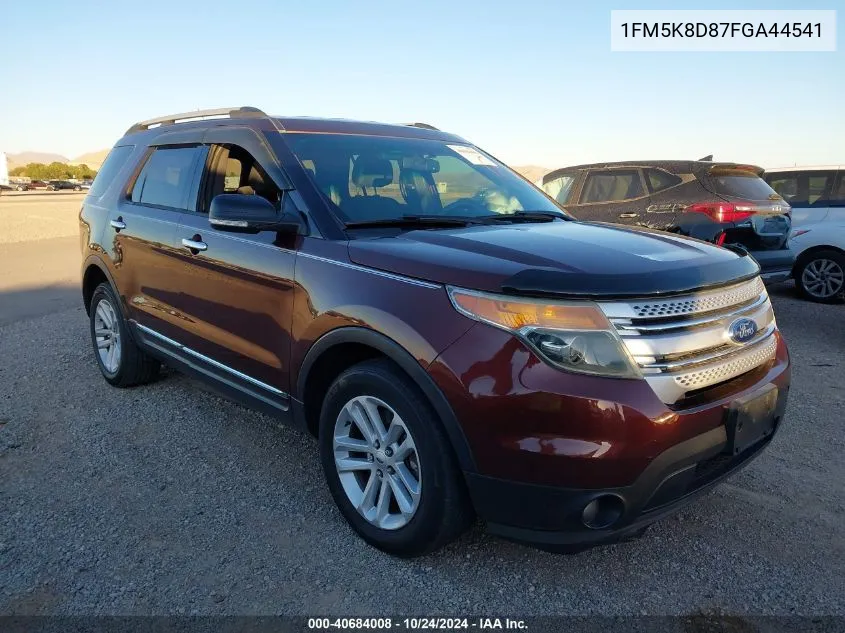 2015 Ford Explorer Xlt VIN: 1FM5K8D87FGA44541 Lot: 40684008