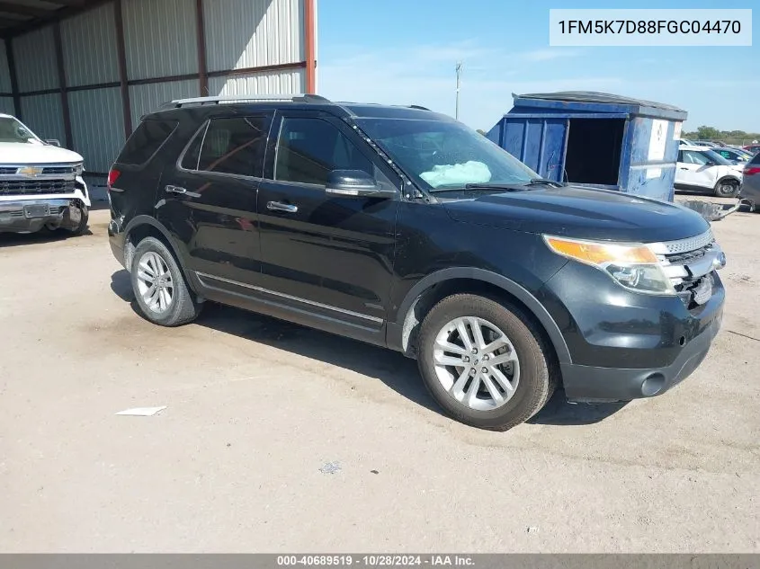 2015 Ford Explorer Xlt VIN: 1FM5K7D88FGC04470 Lot: 40689519