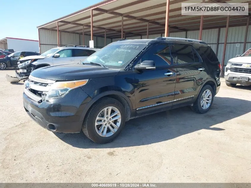 2015 Ford Explorer Xlt VIN: 1FM5K7D88FGC04470 Lot: 40689519