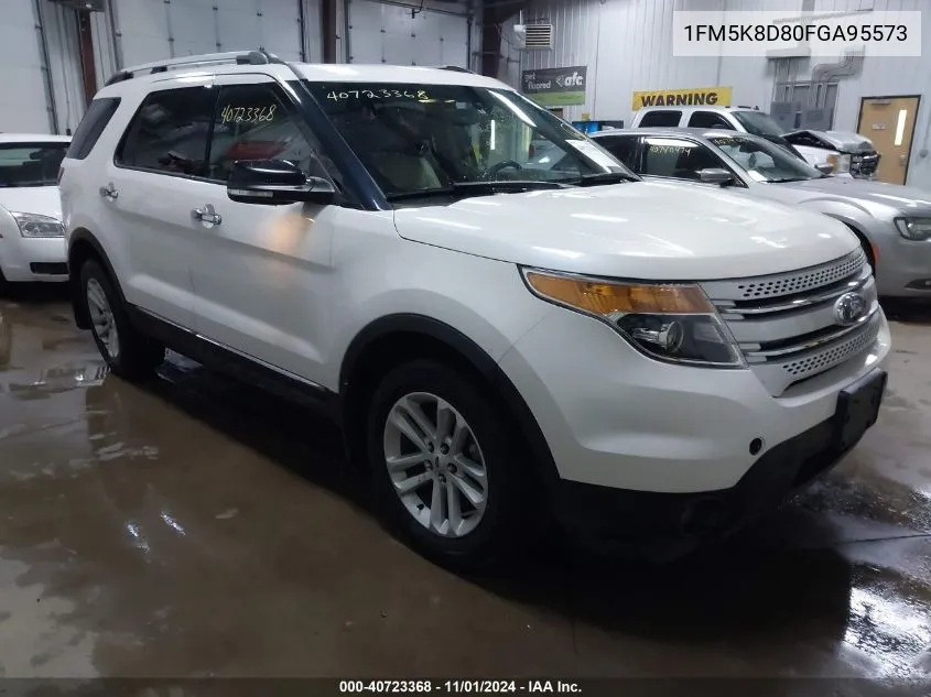 2015 Ford Explorer Xlt VIN: 1FM5K8D80FGA95573 Lot: 40723368