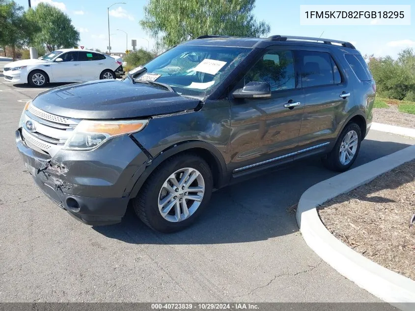 2015 Ford Explorer Xlt VIN: 1FM5K7D82FGB18295 Lot: 40723839