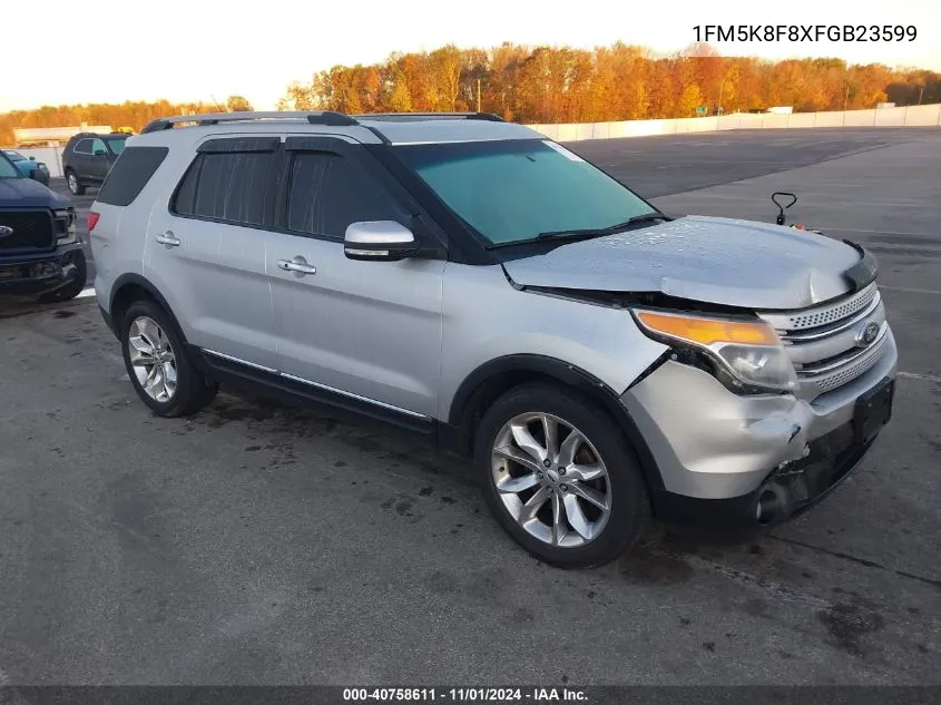 1FM5K8F8XFGB23599 2015 Ford Explorer Limited