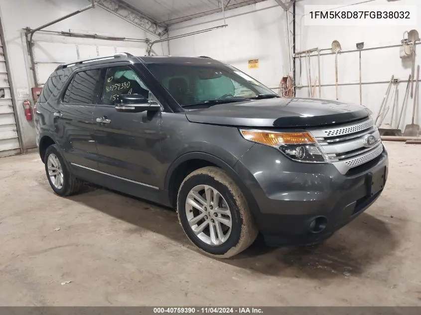 2015 Ford Explorer Xlt VIN: 1FM5K8D87FGB38032 Lot: 40759390