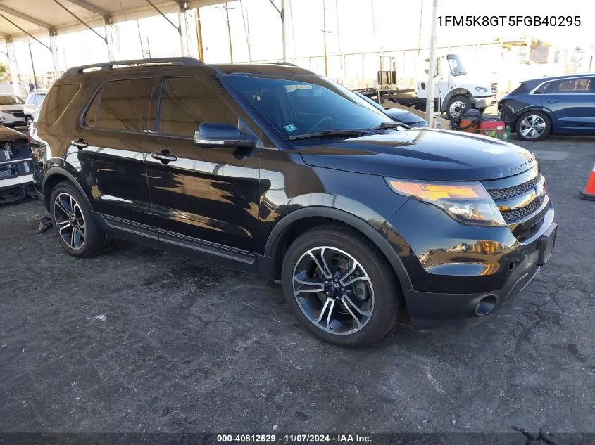 2015 Ford Explorer Sport VIN: 1FM5K8GT5FGB40295 Lot: 40812529