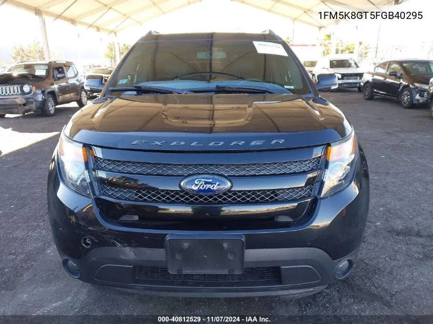 2015 Ford Explorer Sport VIN: 1FM5K8GT5FGB40295 Lot: 40812529