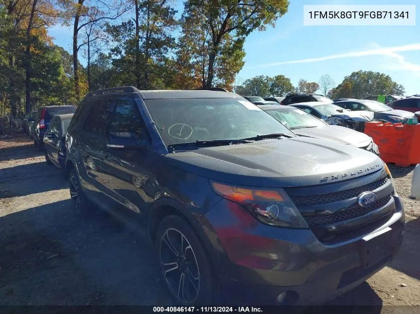 2015 Ford Explorer Sport VIN: 1FM5K8GT9FGB71341 Lot: 40846147