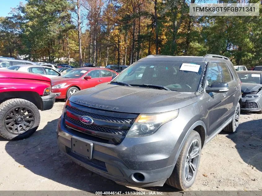 2015 Ford Explorer Sport VIN: 1FM5K8GT9FGB71341 Lot: 40846147