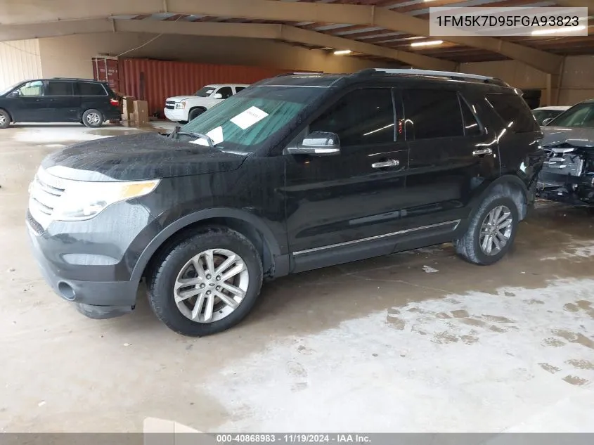 2015 Ford Explorer Xlt VIN: 1FM5K7D95FGA93823 Lot: 40868983