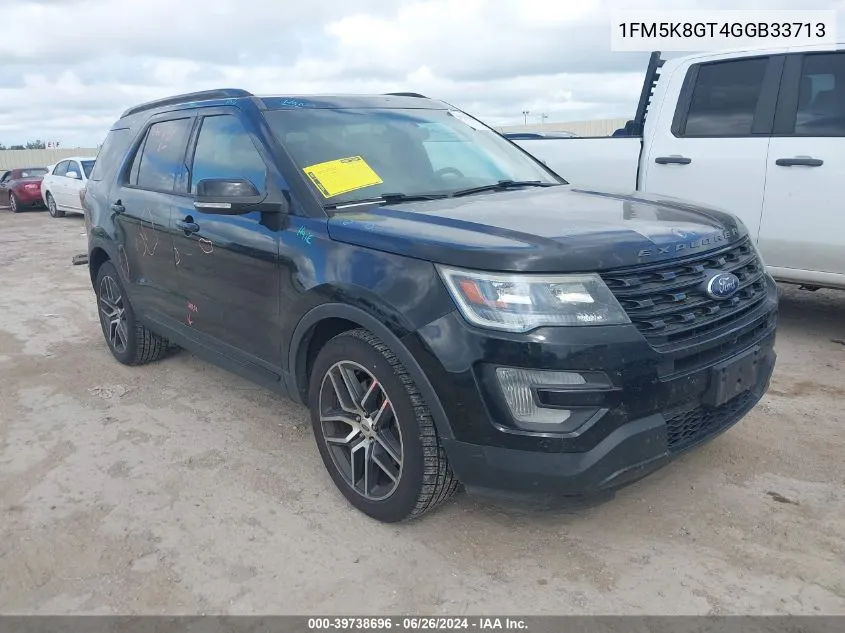 1FM5K8GT4GGB33713 2016 Ford Explorer Sport