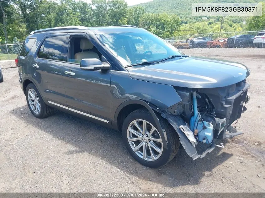 2016 Ford Explorer Limited VIN: 1FM5K8F82GGB30371 Lot: 39772300