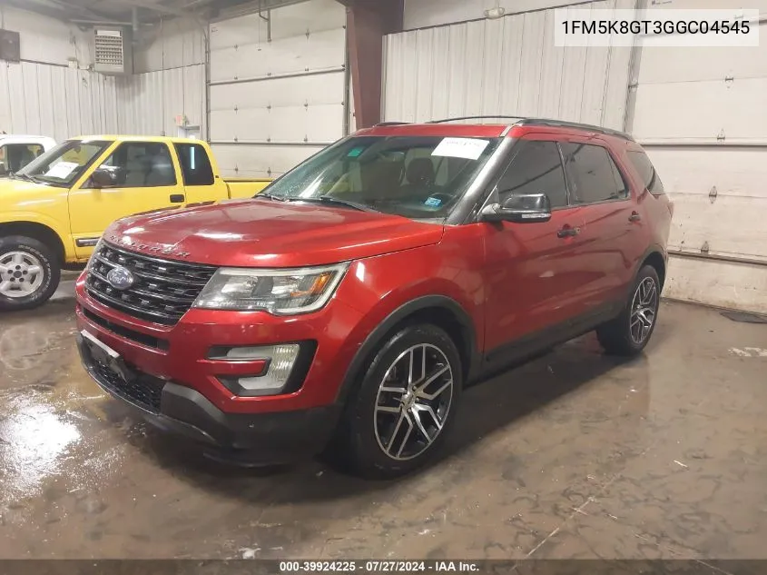 1FM5K8GT3GGC04545 2016 Ford Explorer Sport