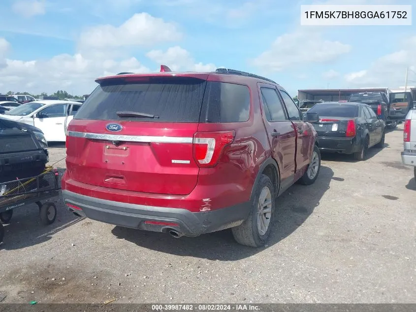 1FM5K7BH8GGA61752 2016 Ford Explorer