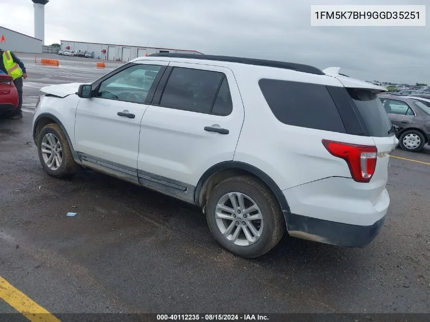 1FM5K7BH9GGD35251 2016 Ford Explorer