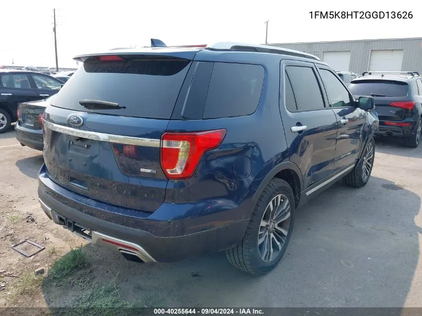 1FM5K8HT2GGD13626 2016 Ford Explorer Platinum