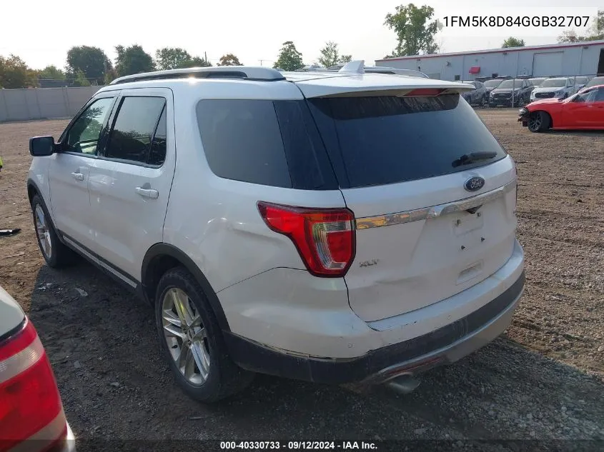 1FM5K8D84GGB32707 2016 Ford Explorer Xlt