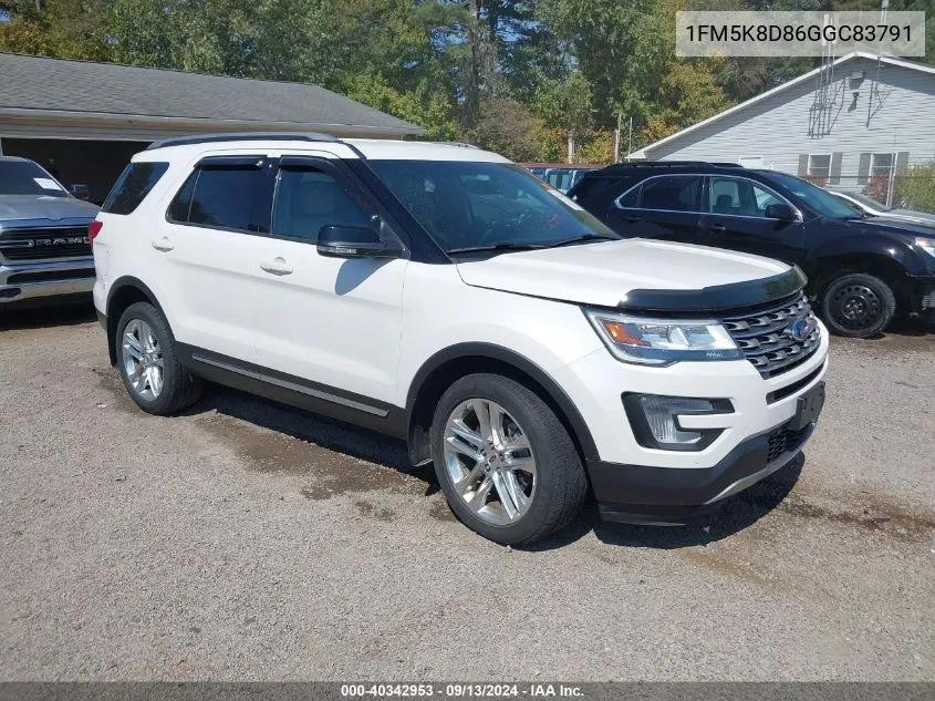 1FM5K8D86GGC83791 2016 Ford Explorer Xlt