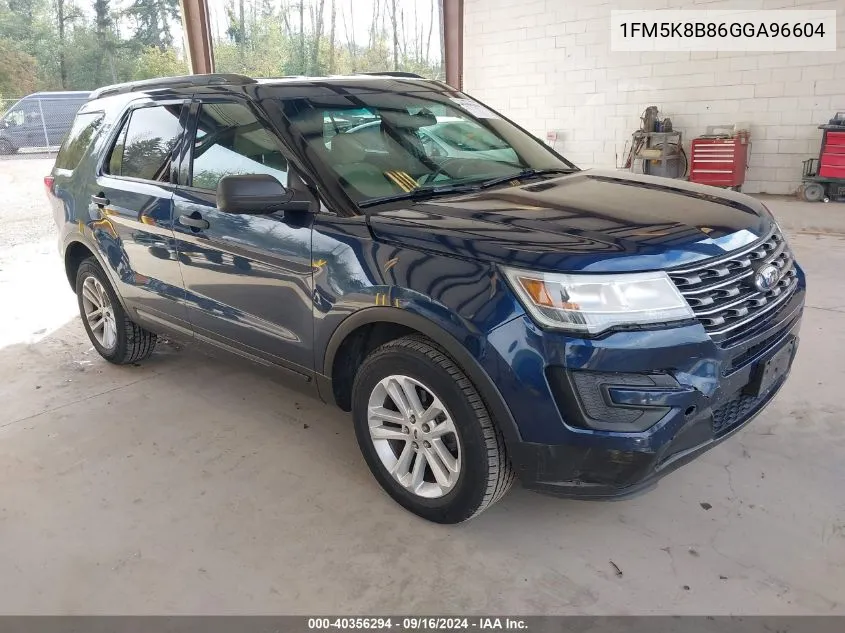 1FM5K8B86GGA96604 2016 Ford Explorer