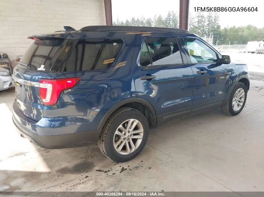 1FM5K8B86GGA96604 2016 Ford Explorer