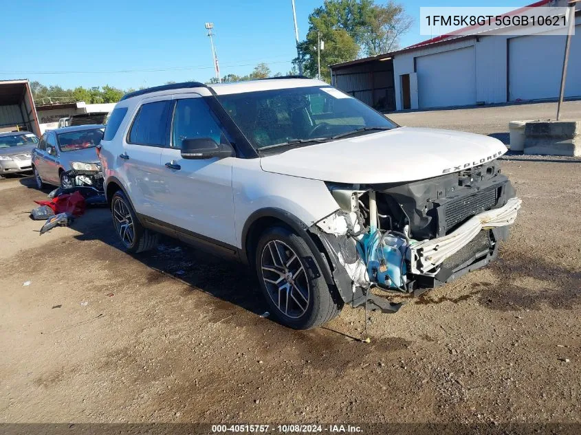 2016 Ford Explorer Sport VIN: 1FM5K8GT5GGB10621 Lot: 40515757