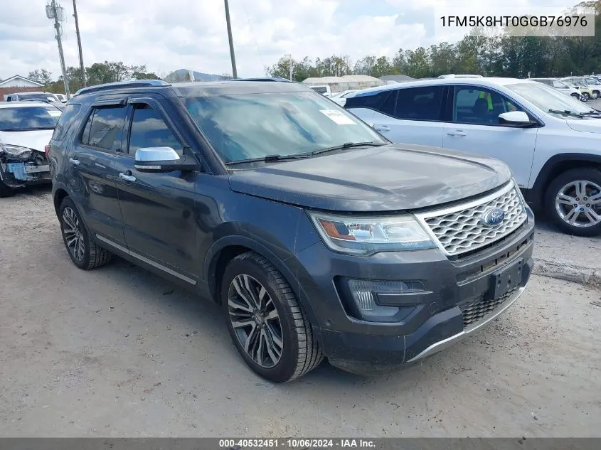 2016 Ford Explorer Platinum VIN: 1FM5K8HT0GGB76976 Lot: 40532451