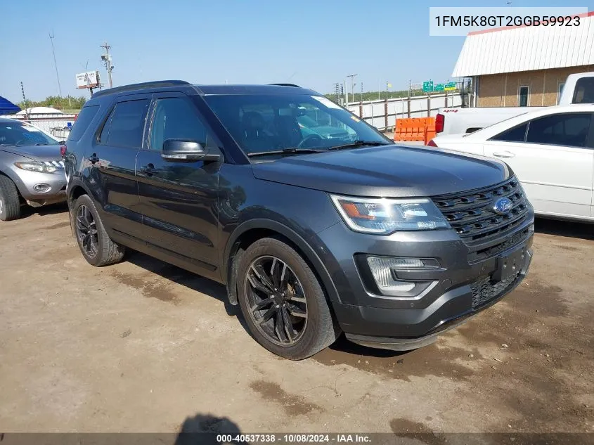 1FM5K8GT2GGB59923 2016 Ford Explorer Sport