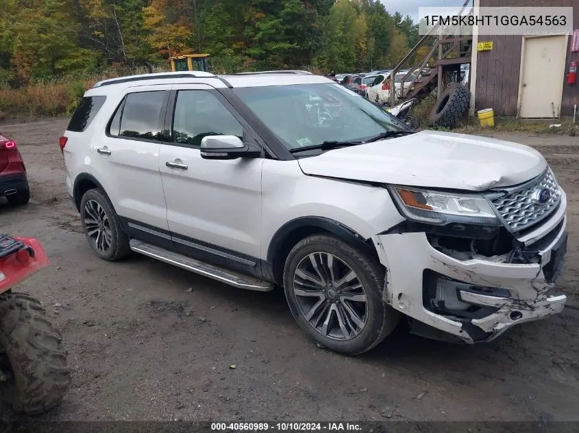 2016 Ford Explorer Platinum VIN: 1FM5K8HT1GGA54563 Lot: 40560989