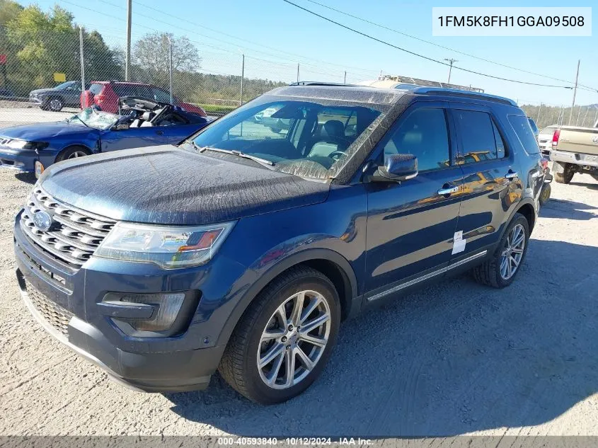 2016 Ford Explorer Limited VIN: 1FM5K8FH1GGA09508 Lot: 40593840