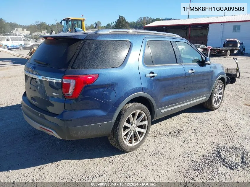 2016 Ford Explorer Limited VIN: 1FM5K8FH1GGA09508 Lot: 40593840