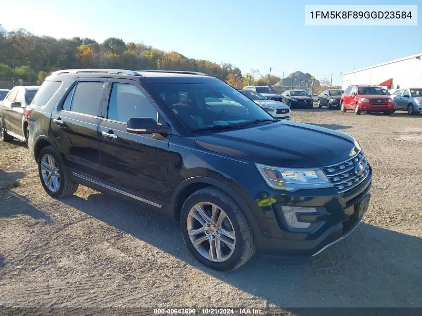 2016 Ford Explorer Limited VIN: 1FM5K8F89GGD23584 Lot: 40643696