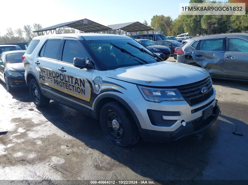 2016 Ford Utility Police Interceptor VIN: 1FM5K8AR9GGC61832 Lot: 40664312